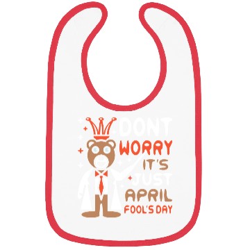 Discover Funny Teacher Bear Celebrate April Fools Day Bibs