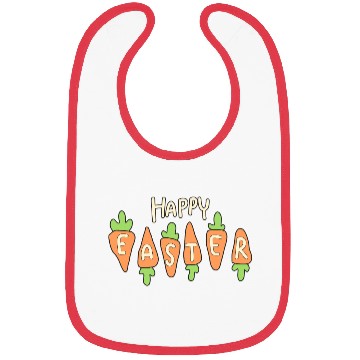 Discover Happy Easter Cute Carrot Bibs