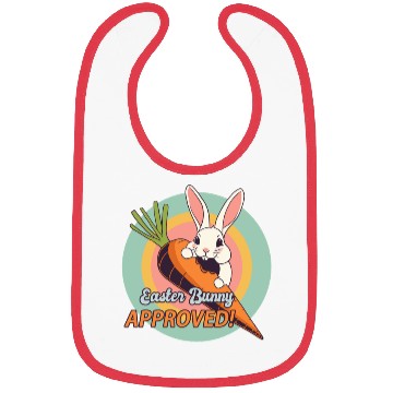 Discover Easter Bunny Approved Retro Rabbit Bibs