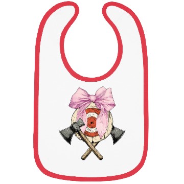 Discover Coquette Bow Axe Throwing Axe Thrower Mothers Day Bibs