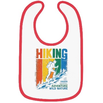 Discover Colorful Hiking Adventure Design Bibs
