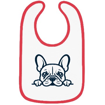 Discover French Bulldog Frenchie Sweet Face Blue Bibs