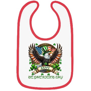 Discover Happy St. Patricks Day Eagle With Shamrock And Bibs