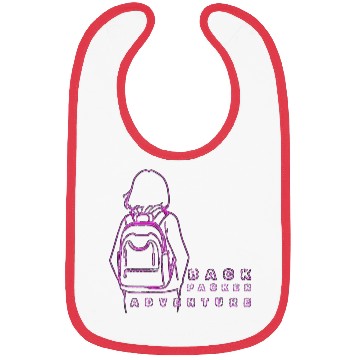 Discover Neon Backpack Adventure Illustration Bibs