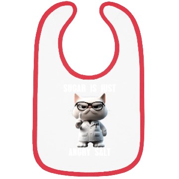 Discover Sugar Is Just Angry Salt Meme Cat Science Bibs