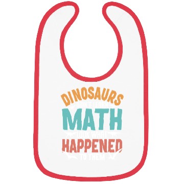 Discover Funny Dinosaur Math Teacher Bibs