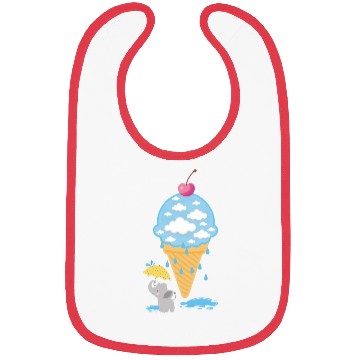 Discover Elephant Ice Cream Bibs