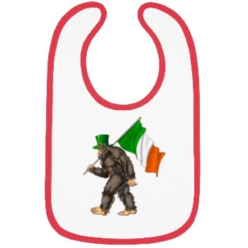 Discover St. Patrick's Day Bigfoot Ireland Flag Bibs