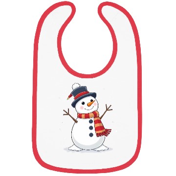Discover Happy Snowman Bibs