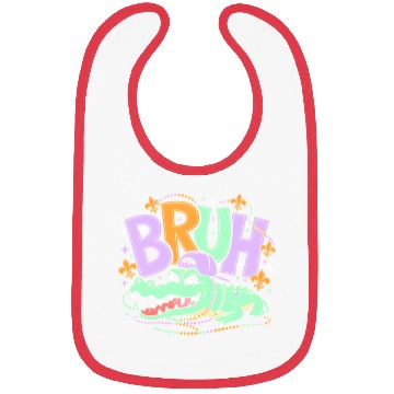 Discover Mardigator Alligator Bruh Mardi Gras Bibs