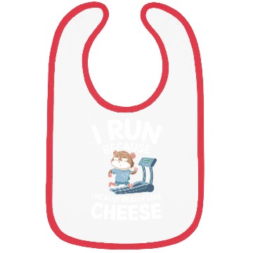Discover I Run Because I Really Really Like Cheese Bibs