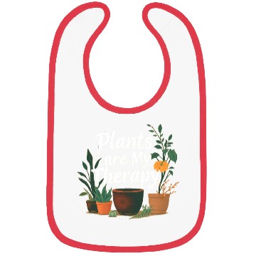 Discover Plants Are My Therapy Bibs