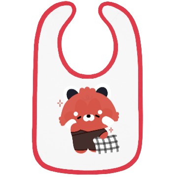 Discover Sleepy Red Panda Bibs
