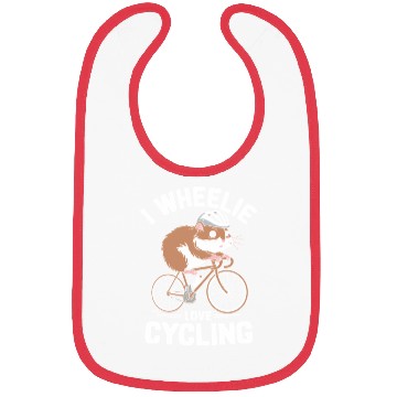 Discover I Wheelie Love Cycling Hamster Fun Bibs