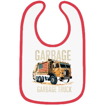 Discover Garbage Truck Illustration for You Bibs