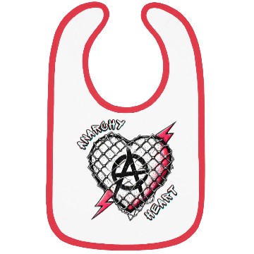 Discover Anarchy Heart - Gothic Love Bibs