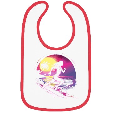 Discover Female Runner Synthwave Bibs