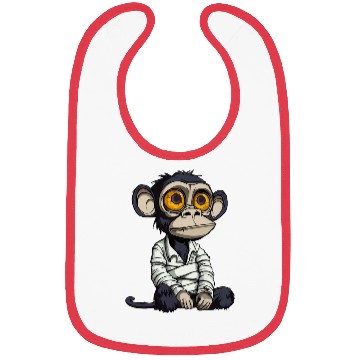 Discover Big-eyed tiny monkey Bibs