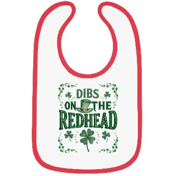 Discover Irish Shamrock Dibs On The Redhead Bibs