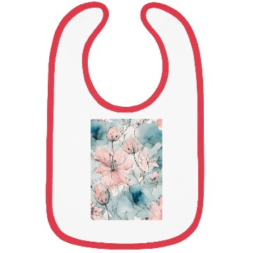 Discover Pastel Flowers, Flowers Bibs