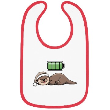 Discover Sea Otter Sleeping Recharging Night Bedtime Bibs