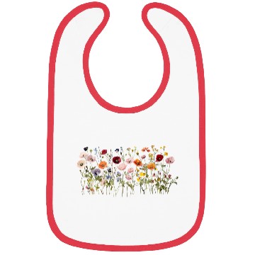 Discover Wildflower Meadow – Natural Watercolor Blooms Bibs