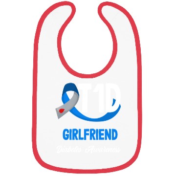 Discover T1D Girlfriend Diabetes Type 1 Awareness Bibs