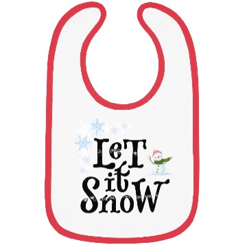 Discover Let It Snow Funny Geek Winter Cool Design Bibs