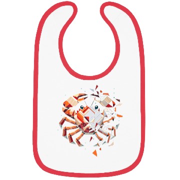 Discover Crab Motif - Fragile Beauty of the Sea Bibs