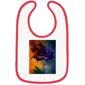 Discover flower abstract Bibs