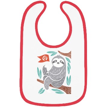 Discover Environmentalist Sloth Embracing Earth Stewardship Bibs