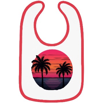 Discover Tropical Sunset Serenity Bibs