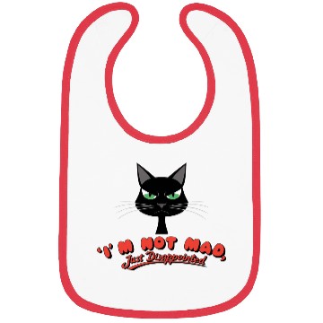 Discover Cat "I'm Not Angry" Bibs