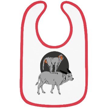 Discover Monkey On the Cow Bibs