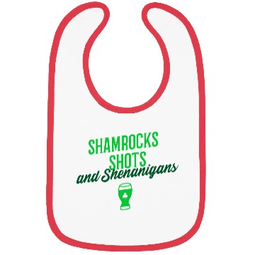 Discover Shamrocks Shots and Shenanigans Bibs