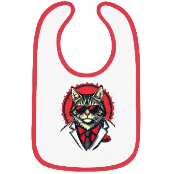 Discover Gangster Cat Crew Design Bibs