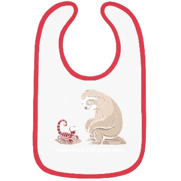 Discover Scorpio Zodiac Sloth Don't Poke The Quiet Ones Bibs