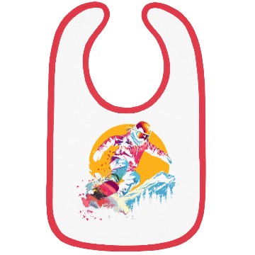Discover Snowboarder Synthwave Bibs