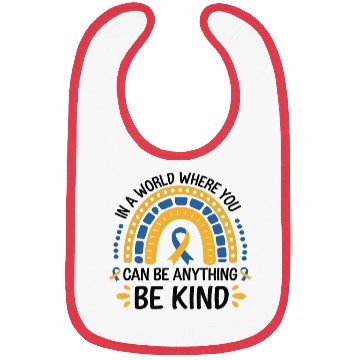 Discover Be Kind Rainbow World Down Syndrome Awareness Day Bibs