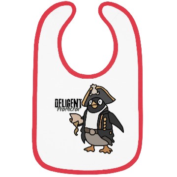Discover Cool Minimalist Penguin Chilling | Funny Bibs