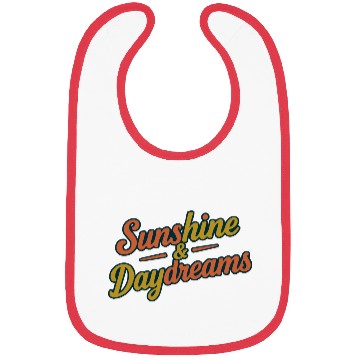 Discover Sunshine & Daydreams Retro Typography Design Bibs