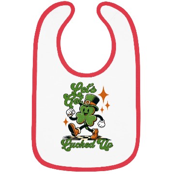 Discover Let's Get Lucked Up Saint Patrick's Day Retro Bibs