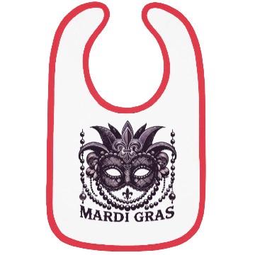 Discover Mardi Gras Mask Beads Fleur De Lis Bibs