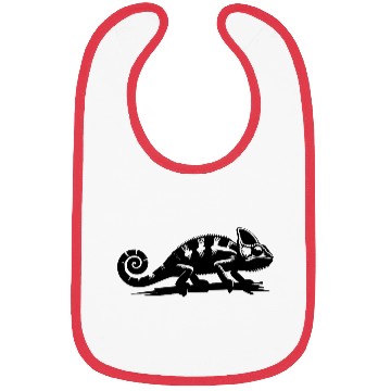 Discover Small Chameleon Dragon With Curled Tail Bibs