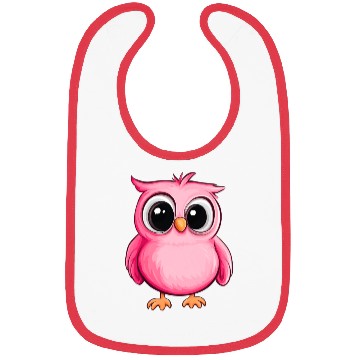 Discover Adorable pink owl Bibs