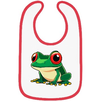 Discover Little green frog Bibs