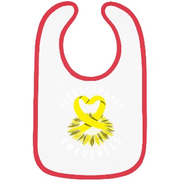 Discover Microcephaly Awareness Yellow Ribbon Bibs