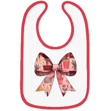 Discover Coquette Bow Gardening Gardener Plants Pattern Bibs