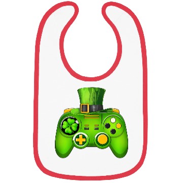 Discover Video Game Controller Irish Gamer St Patricks Day Bibs