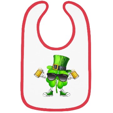 Discover Drinking Beer Shamrock Irish Patricks Day Bibs